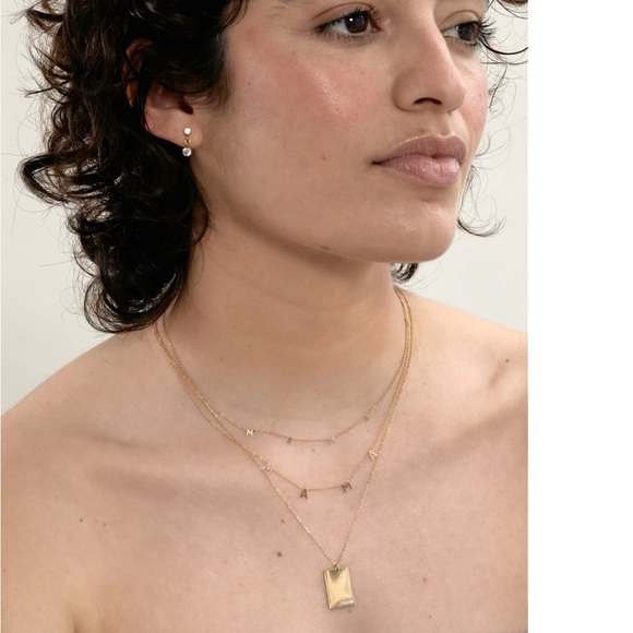 Set & Tones 14k Plated Gold 'Mama' Pendant Necklace - Picture 3 of 5